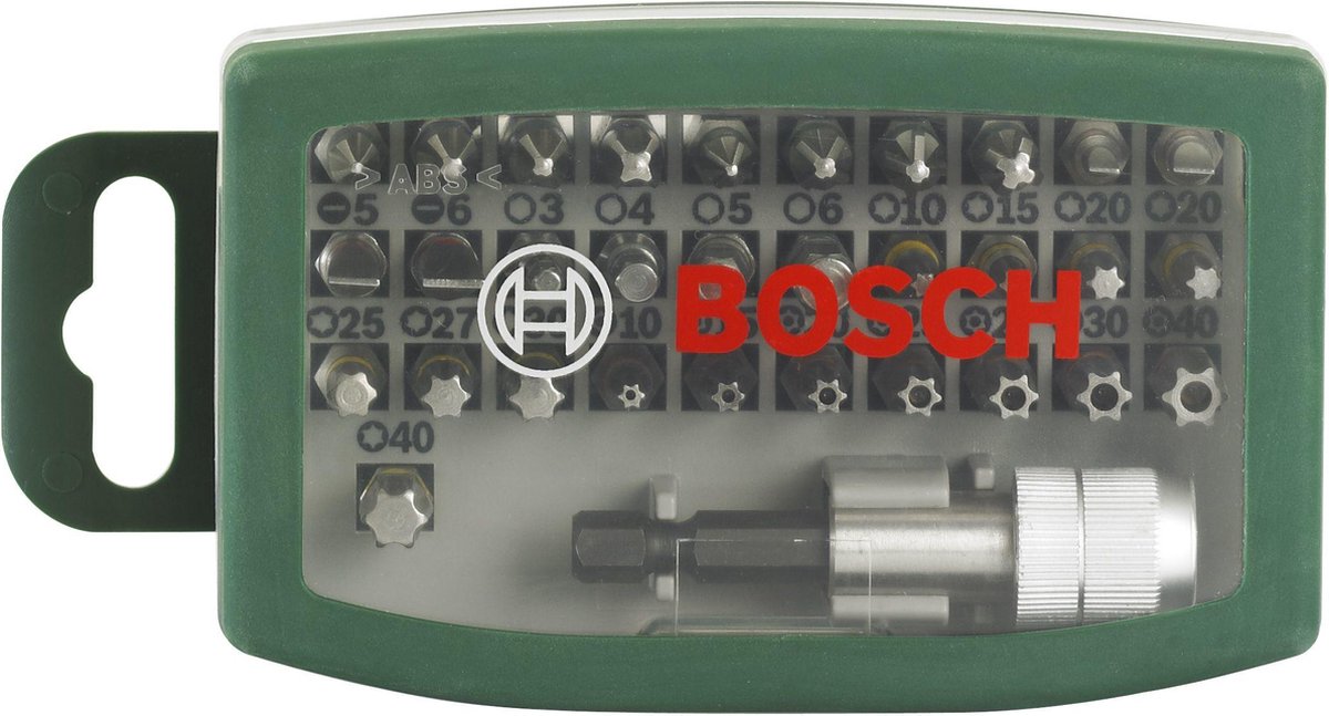 Bosch accessoires jeu d'embouts de tournevis 32 pièces avec codage couleur - 2607017063