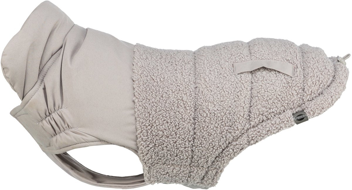 Manteau pour chien Trixie - gris 21 cm - rembourrage chaud, rabat de poitrine réglable