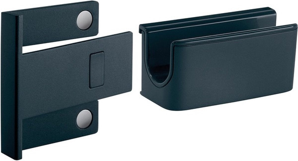 Porte-repère Sigel - pour tableau magnétique en verre de 3 à 5 mm - 75x37x35 mm - anthracite - si-gl800