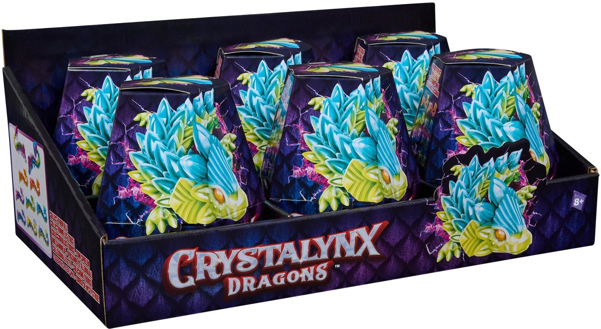 Crystalynx Spin Master Dragon Toy Figure Crystal Lynx Mini figurine articulée de 23 cm.