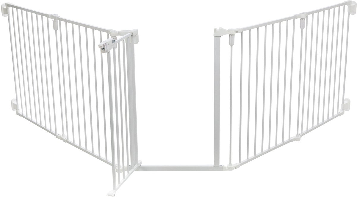 Portail de fermeture en métal Trixie 5 pièces avec porte blanche