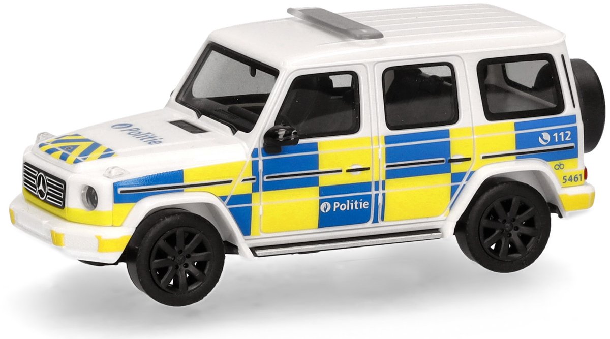 Herpa mercedes benz g (w463) police belgique (b)