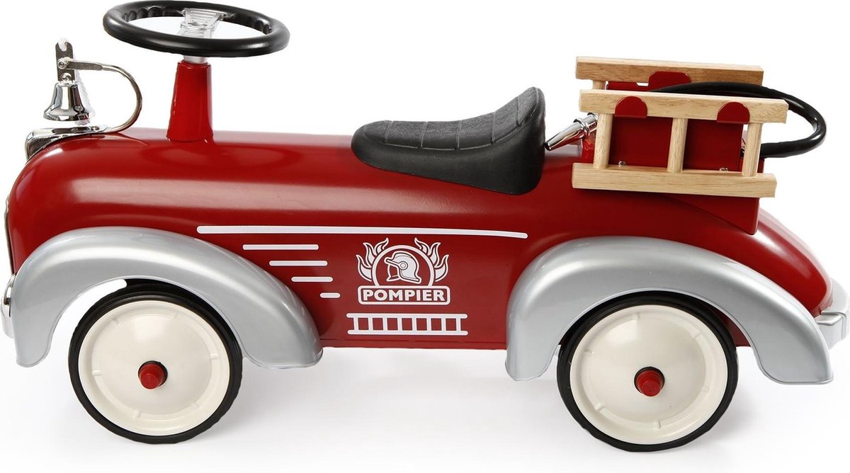 Baghera walking car - camion de pompiers - 75x25x37cm - conquérir la piste avec style - 1 an