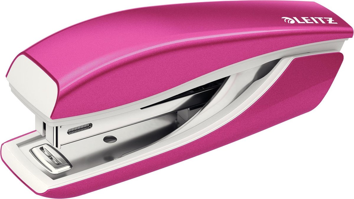 Mini agrafeuse Leitz wow - Capacité 10 feuilles - agrafes comprises - pour le bureau et le travail à domicile - idéale pour le bureau à domicile - rose
