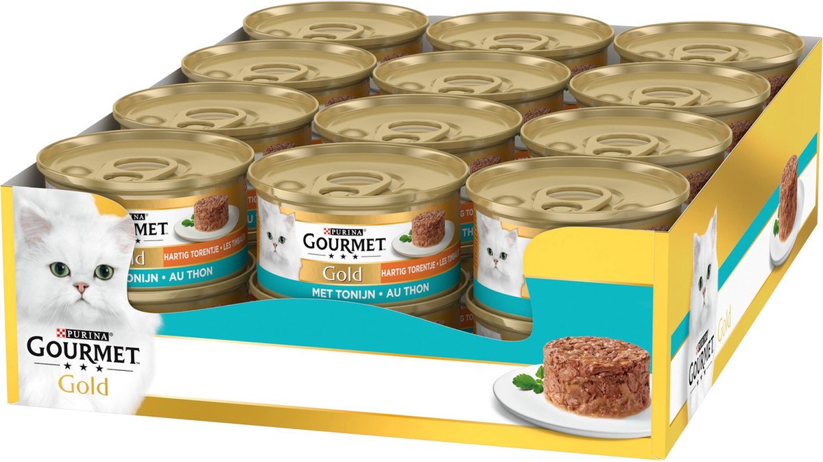 Tour salée Gourmet gold - nourriture humide pour chats - thon - 24 x 85 g