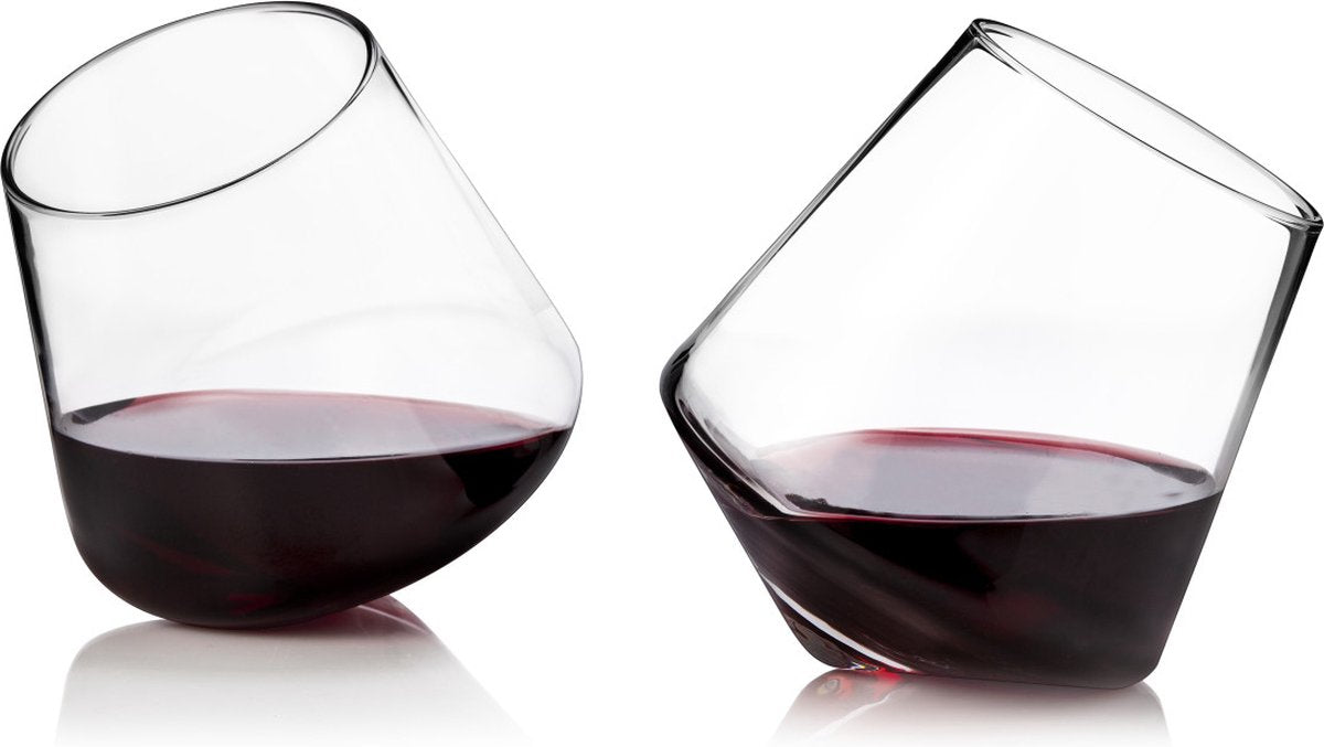 Verre à vin roulant Viski - cristal - 354ml - 2 pièces