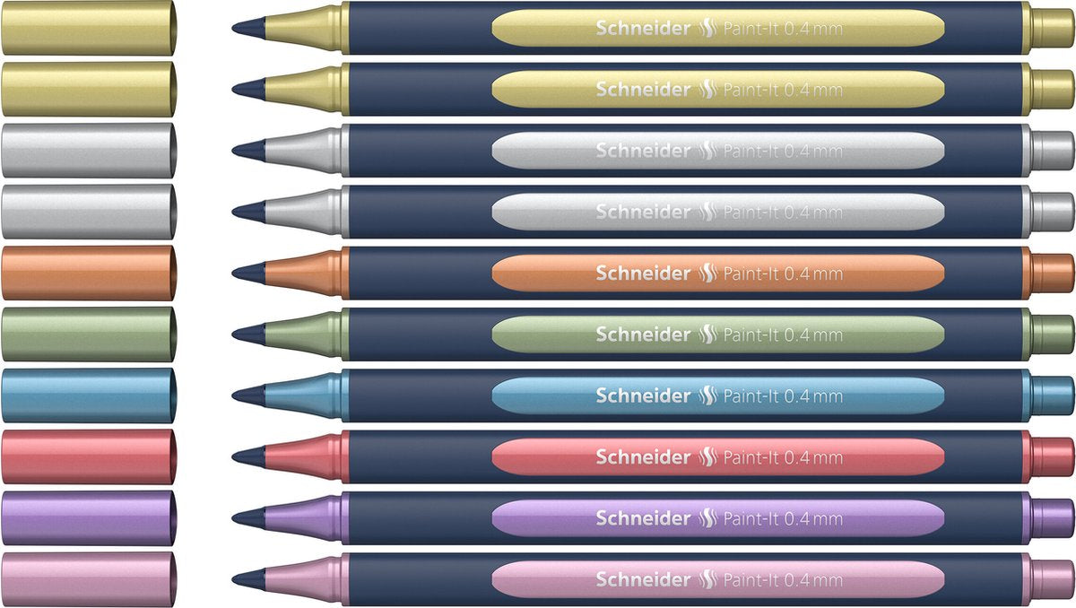 Instruments d'écriture Schneider Schneider paint-it 050 - roller métallique - 0,4 mm - 10 pièces - s-ml05011503