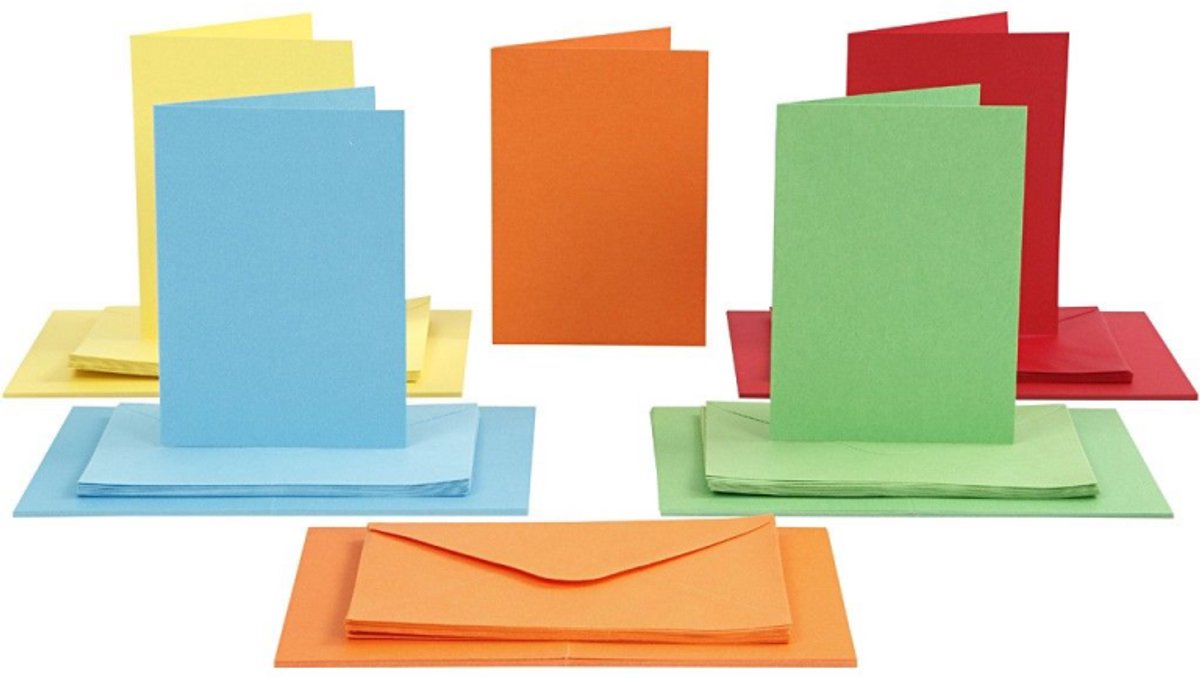 Enveloppes pour cartes d'entreprise Creativ multi 10,5x15cm 50 sets