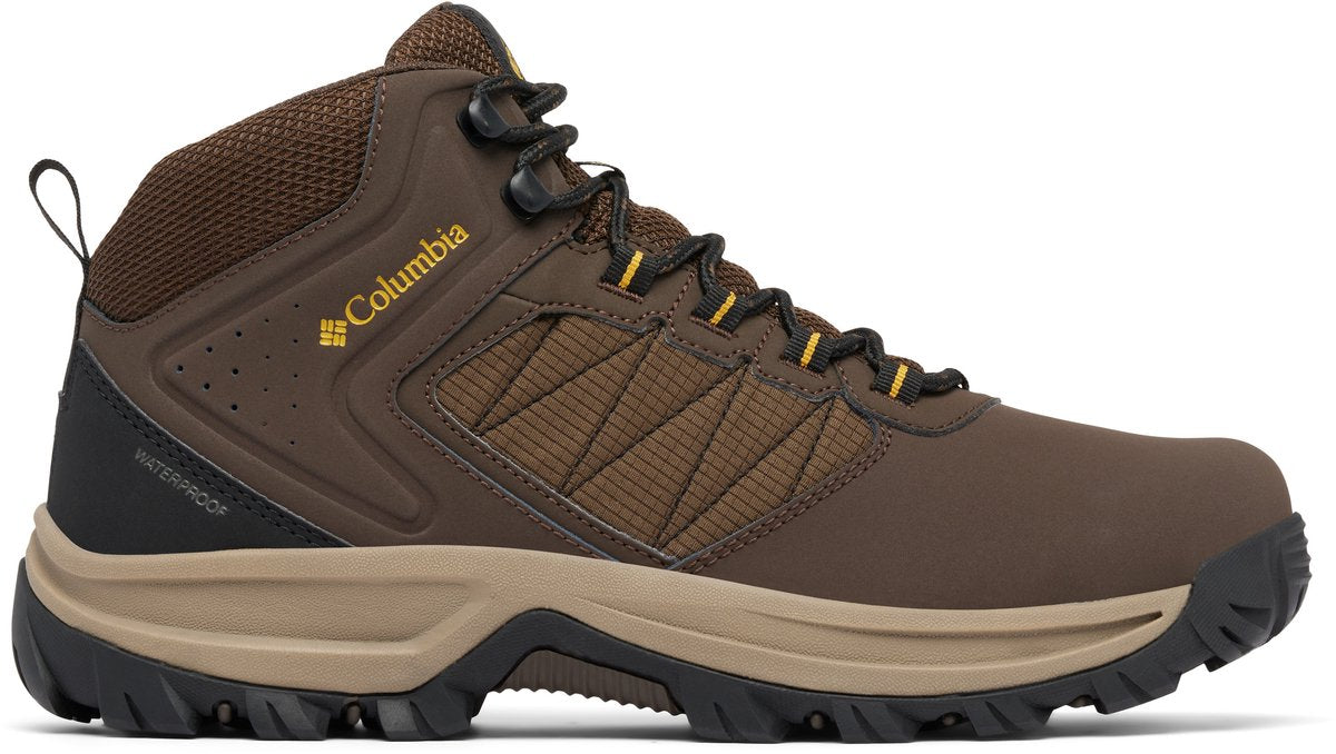 Chaussures de randonnée imperméables homme Columbia transverse™ randonnée - cordovan, jaune doré