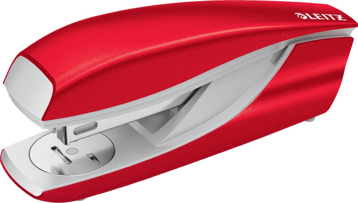 Agrafeuse de bureau Leitz wow - capacité d'agrafage de 30 feuilles - agrafes comprises - rouge