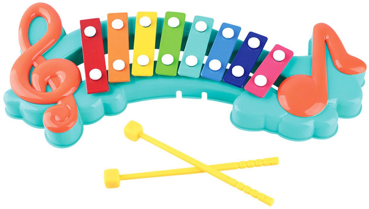 Xylophone Playgo avec notes de musique - 3 parties.