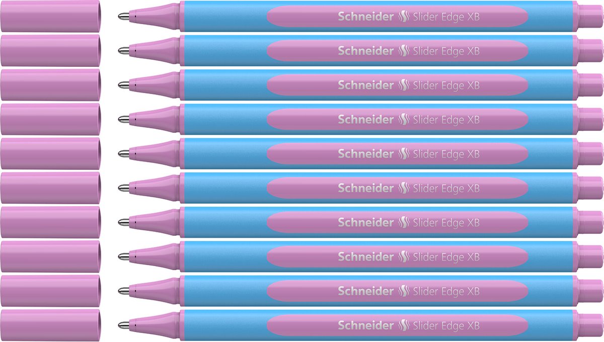 Schneider writing instruments stylo à bille schneider - slider edge pastel - xb - pastel lilas - 10 pièces - s-152228-10