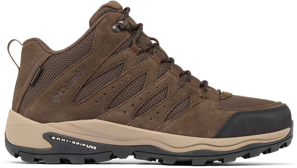 Chaussures de randonnée imperméables homme Columbia redmond™ iv mid - cordovan, tangy orange