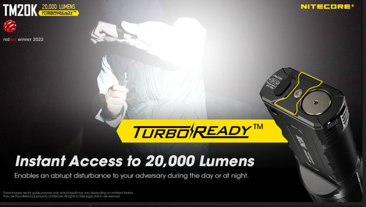 Nitecore tm20k lampe de poche tactique rechargeable