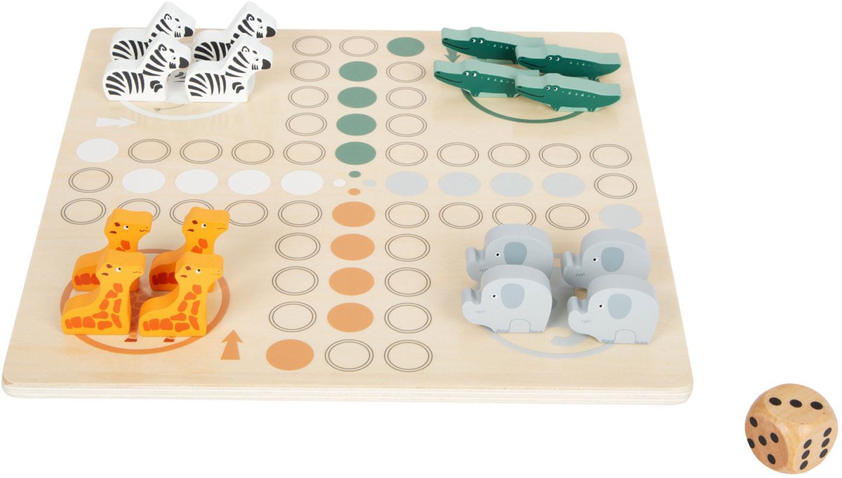 Small foot - safari jeu ludo en bois