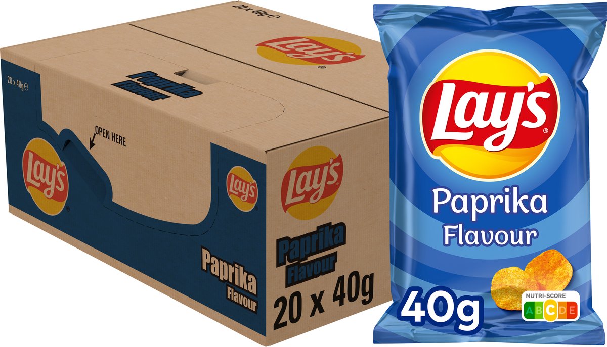 Lay's chips paprika - chips - 20 x 40 grammes