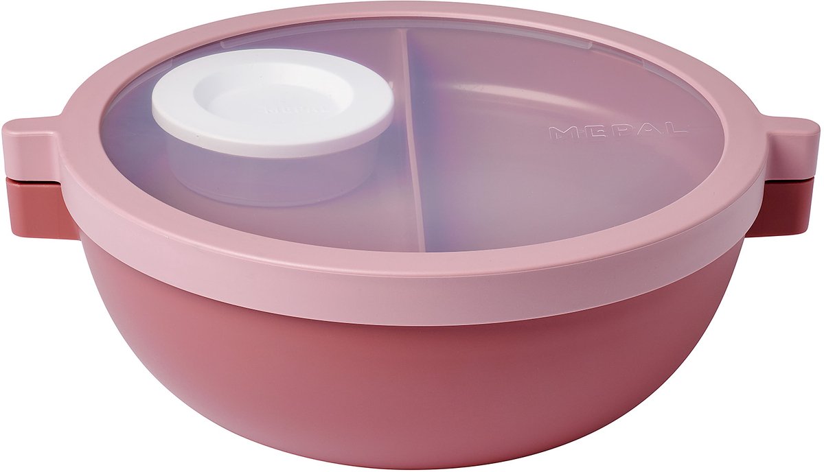 Bol bento Mepal - mauve vif - 5 compartiments - 1,5l