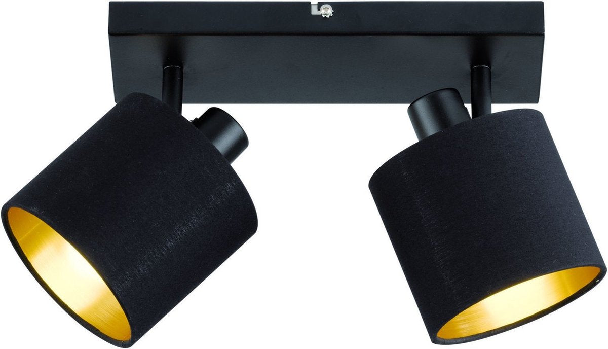 Rl live your light reality spot en saillie tommy - noir mat - excl. 2x e14 - ip20
