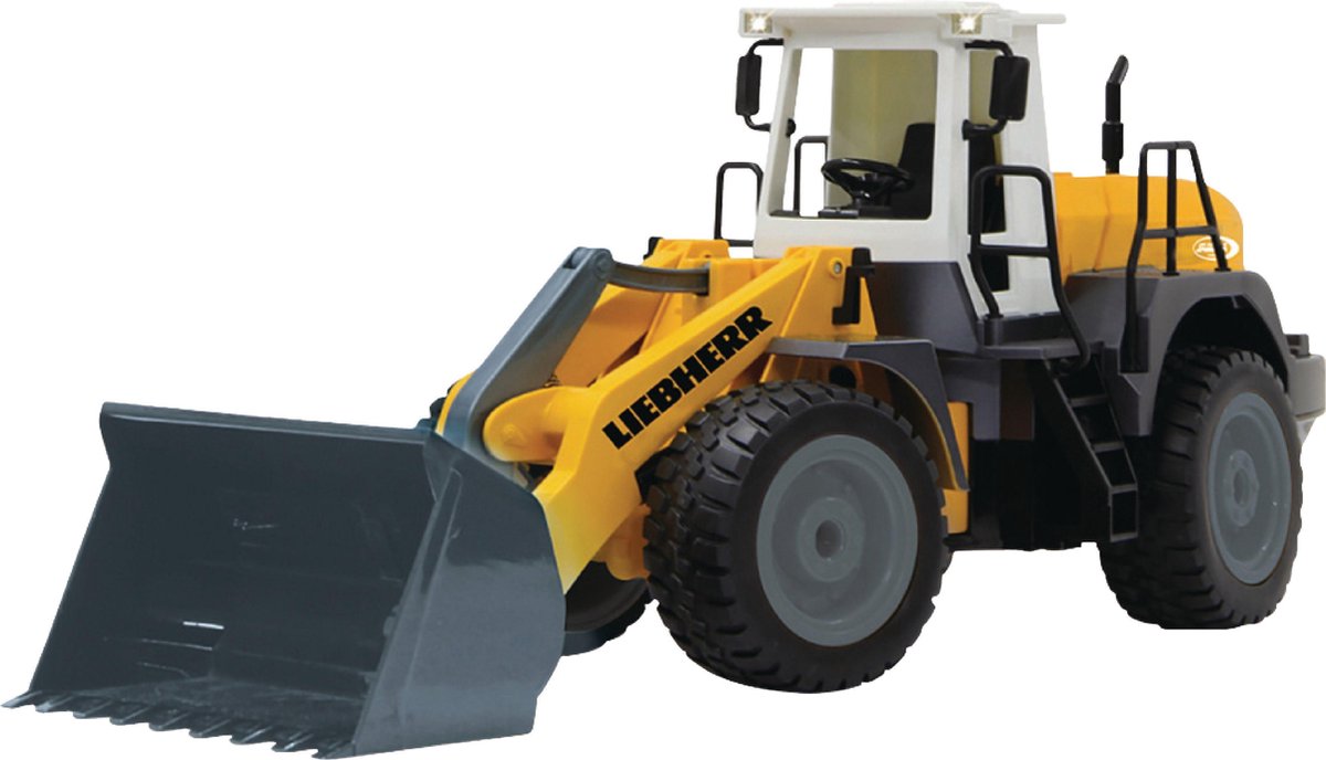 Véhicule RC Jamara - 405007 Chargeuse sur pneus RC Liebherr 564 Modèle RC prêt à l'emploi - 1:20