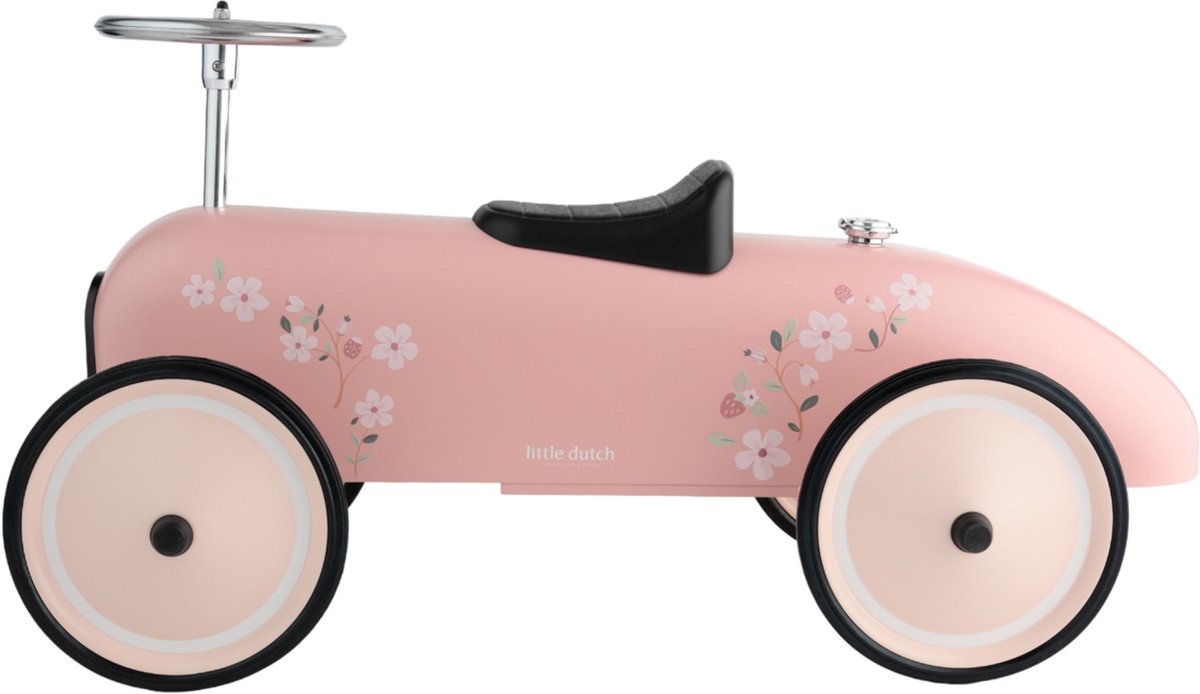 Petite voiture rétro hollandaise rose