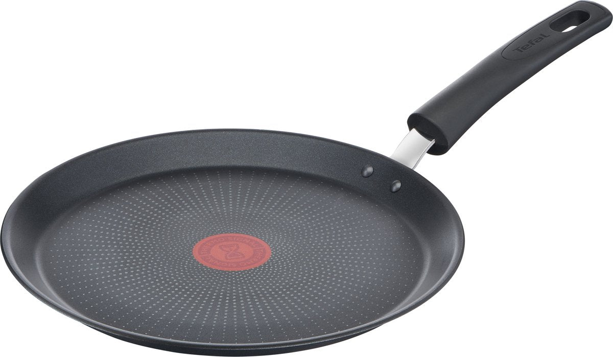 Tefal daily chef - poêle à crêpes - ø25 cm - noir - induction - antiadhésive