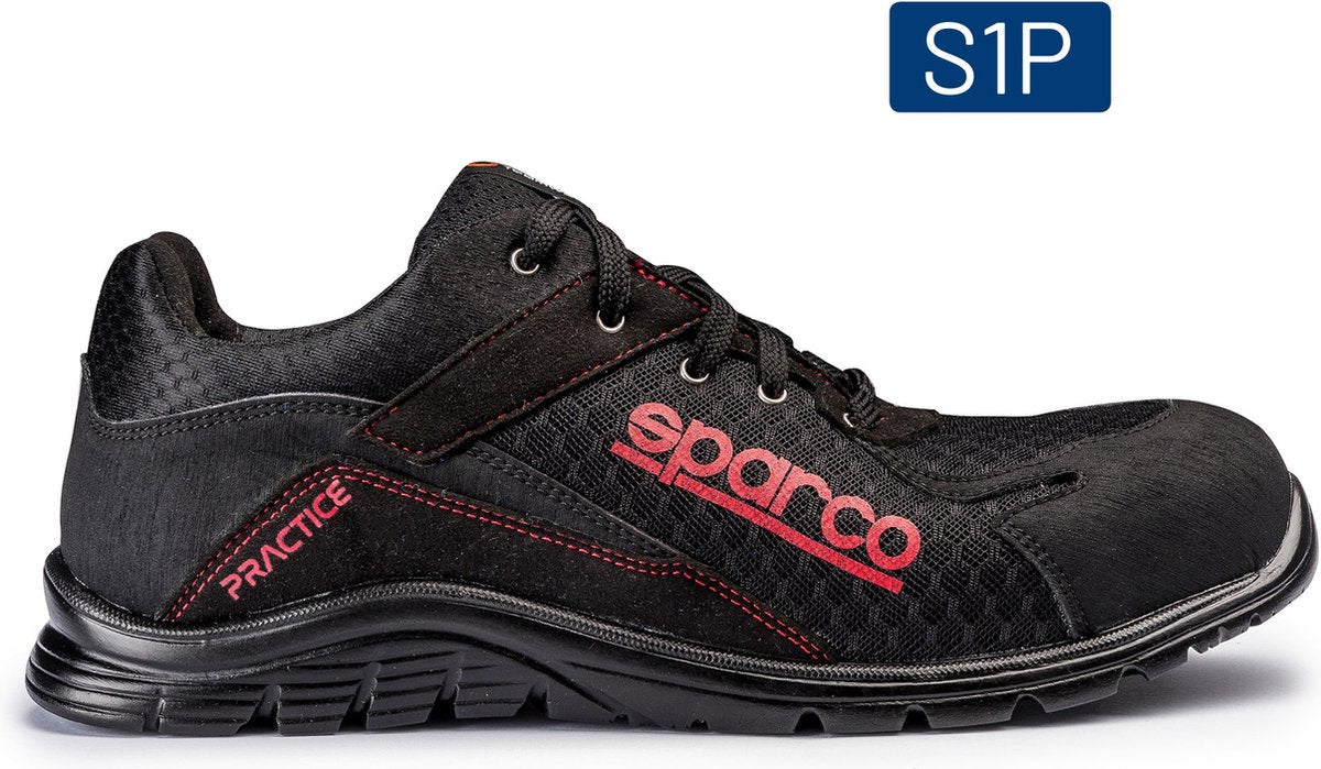 Sparco Practice Nigel - Chaussure de sécurité S1PL avec tige respirante - Noir - Taille - 44
