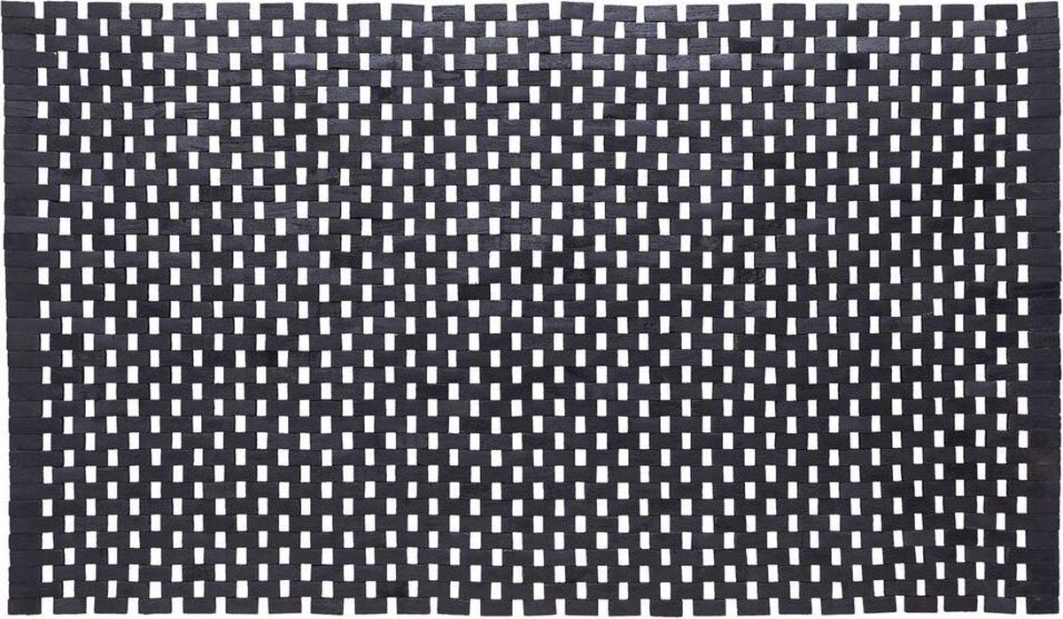 Sealskin tapis de bain en bois de phoque 52x90 cm teck noir