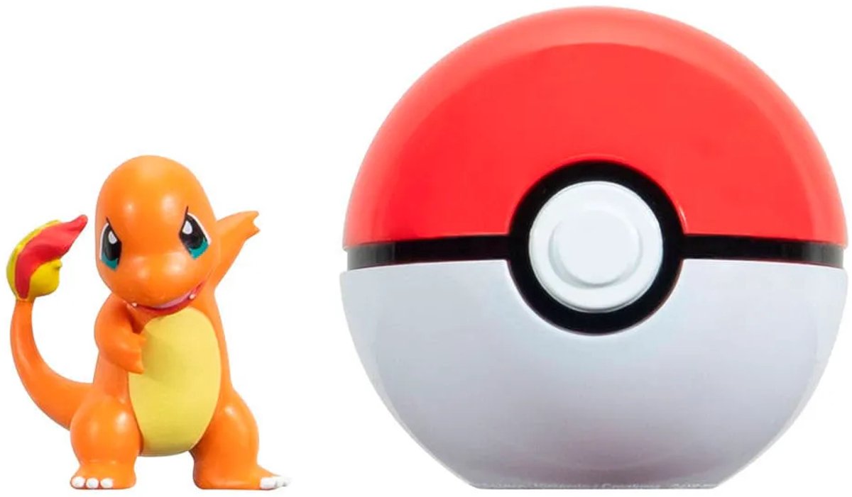 Jazwares Pokémon - Clip n Go Salamèche avec Poké Ball