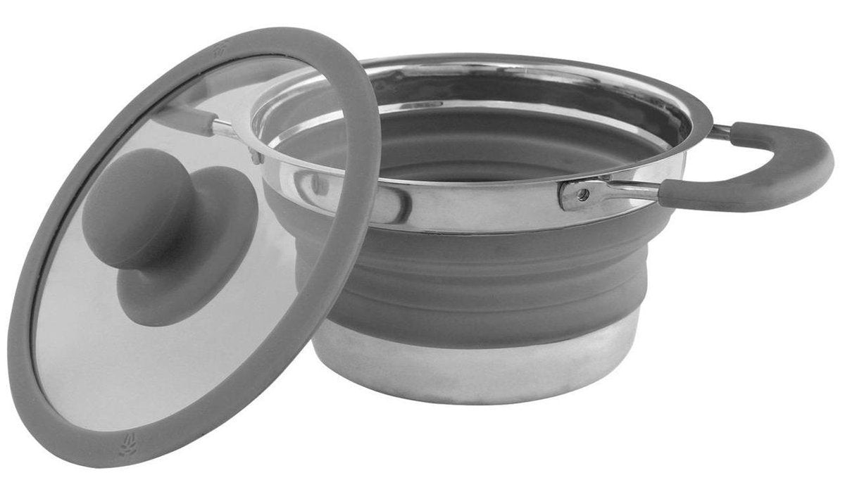 Eurotrail pan met deksel medium - grey