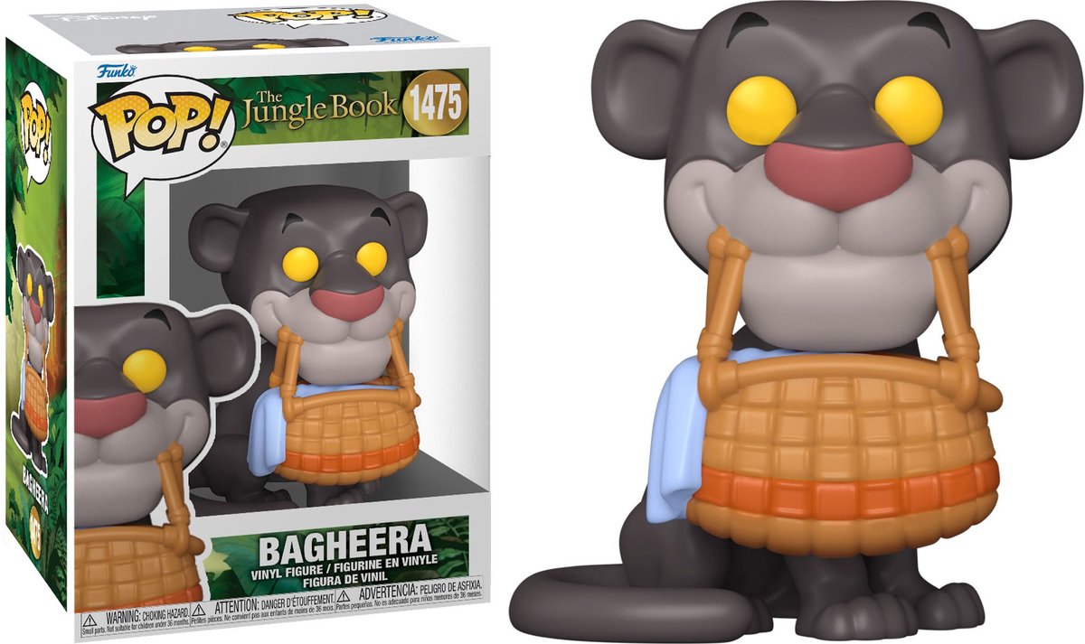 Le Livre de la jungle la figurine en vinyle Bagheera 1475 funko pop ! multicolore