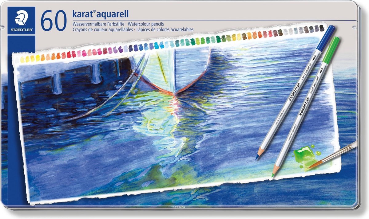 Staedtler crayons de couleur aquarelle Karat - set 60 pcs