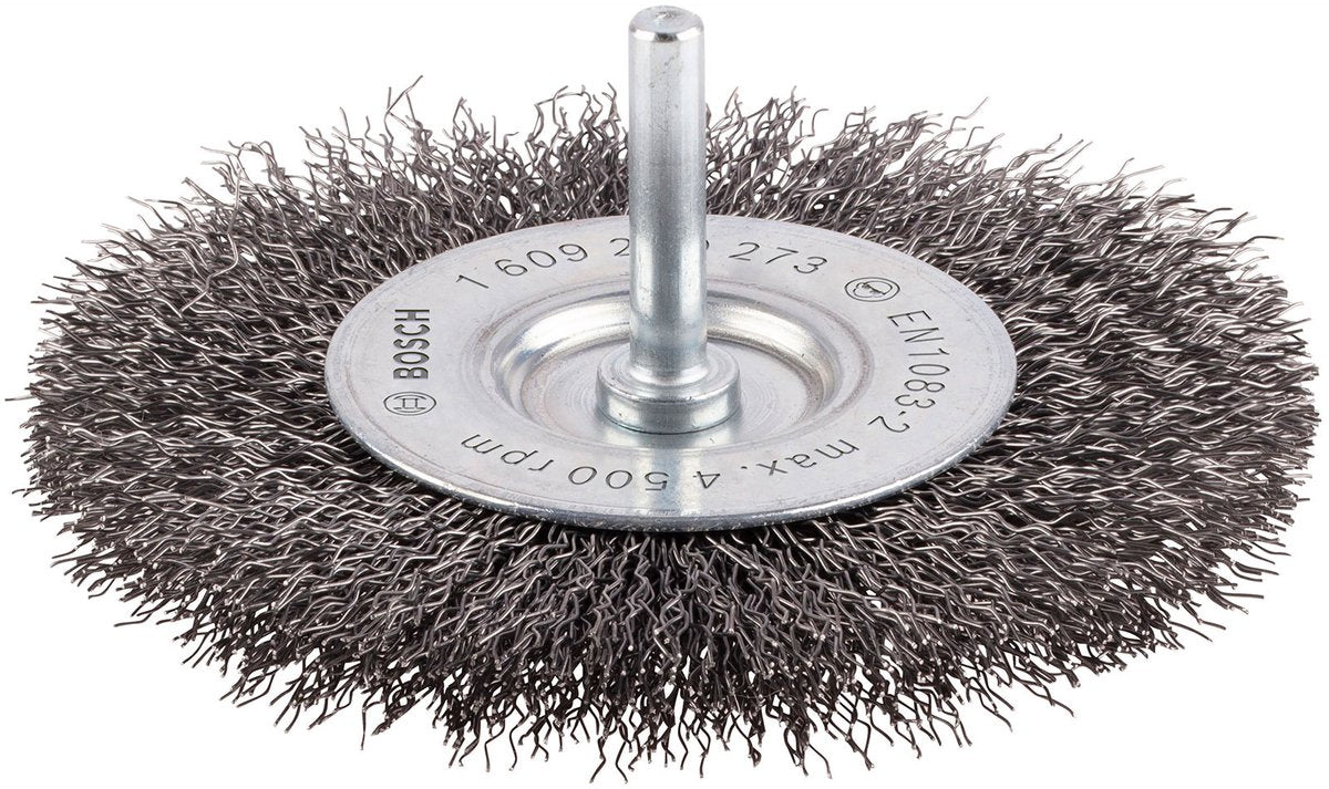 Brosse disque Bosch 6 mm 100 ondulée 0,3 acier