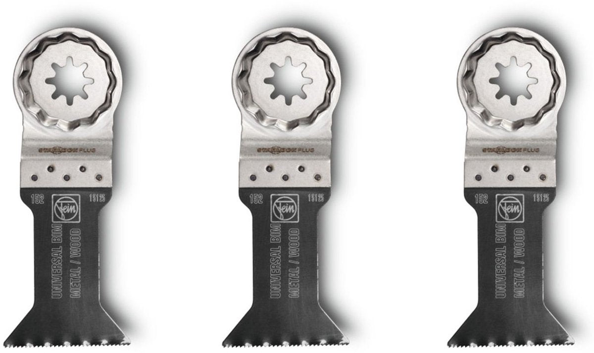 Fein e-cut universel starlock plus sägeblatt 3 pcs. 60 x 44 mm (63502152220) bimétallique