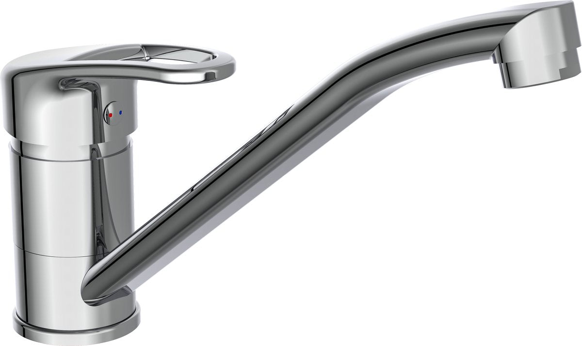 Robinet de cuisine Schütte Dante - mitigeur - bec bas et pivotant - chrome