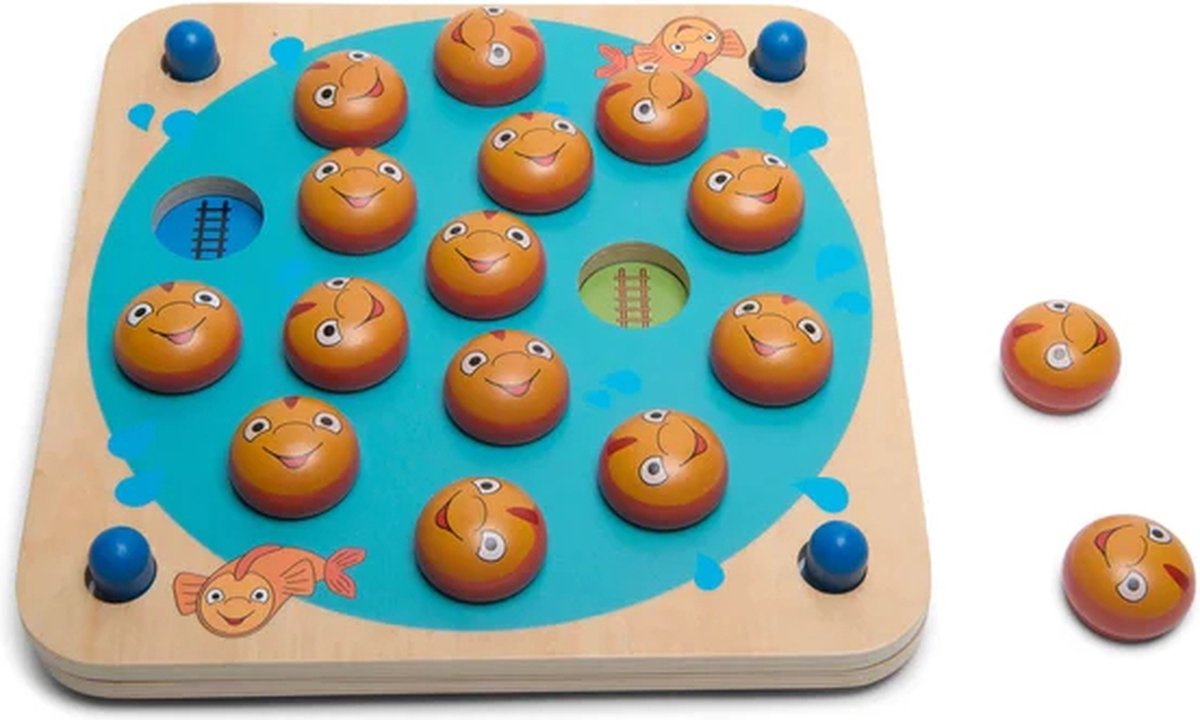 Bs Toys – jeu de mémo en bois, poisson, 20 pièces