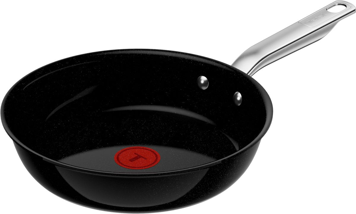 Tefal experience ceram - poêle en céramique - ø24 cm - noyau fusion - sans pfas - convient pour induction - convient pour une utilisation avec des spatules métalliques