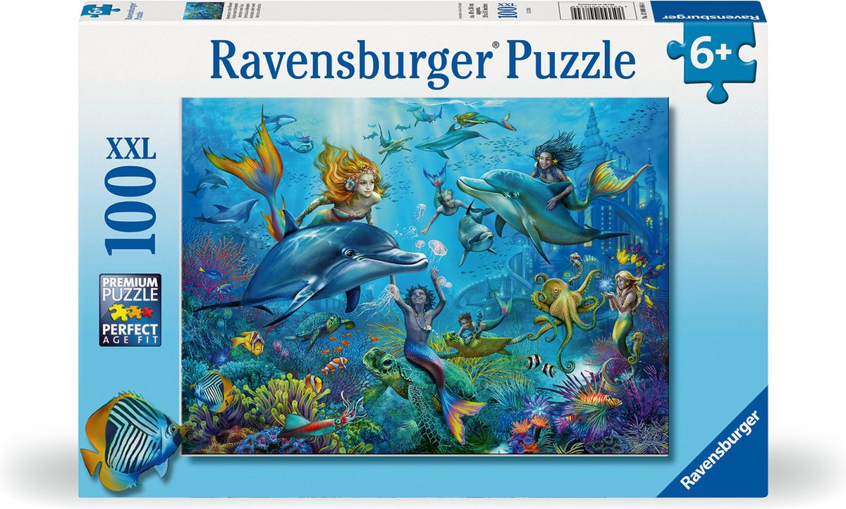 Ravensburger puzzle xxl sirène, 100 pcs.