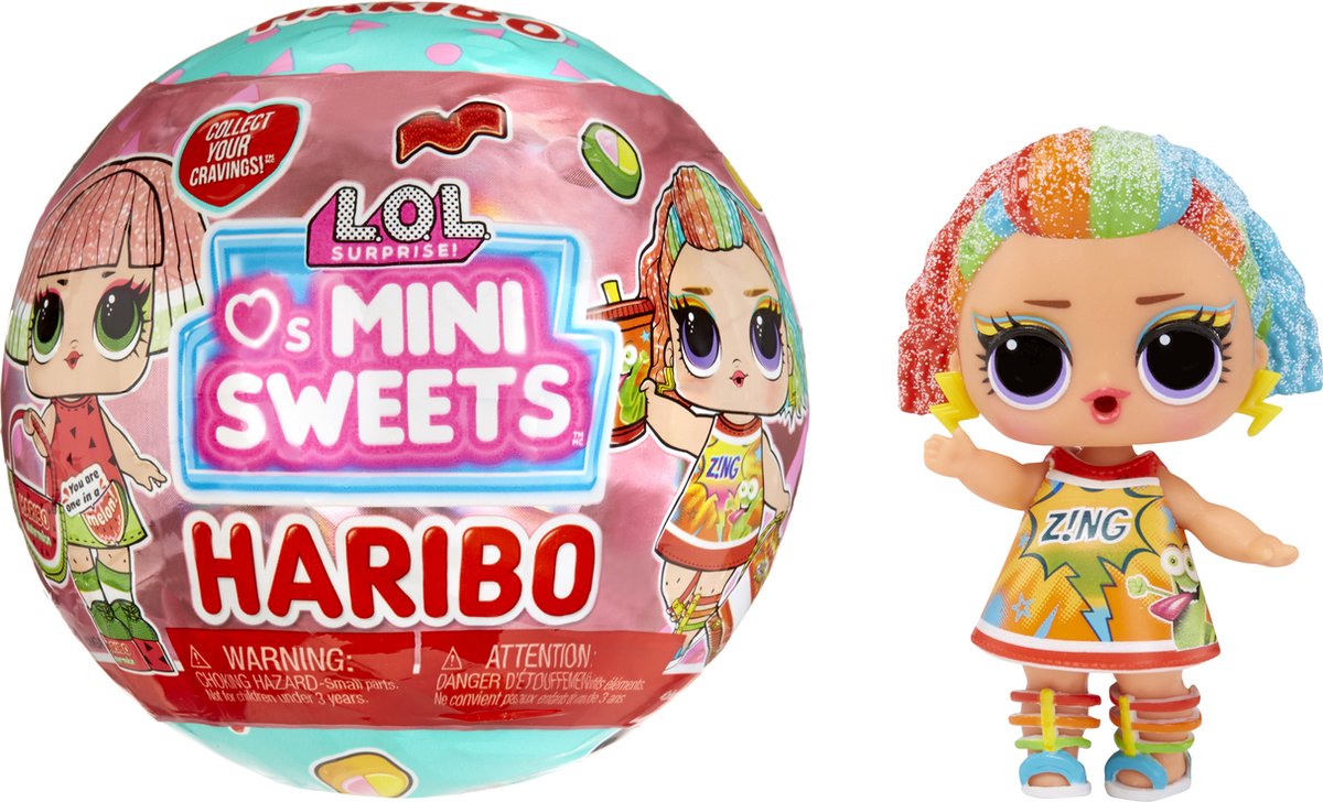 Mdr. surprendre! aime les mini bonbons x haribo - 9,7 cm - mini poupée