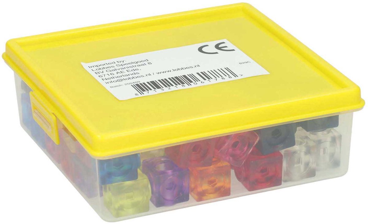 Blocs de connexion transparents - 75 pcs. dans une boîte de rangement