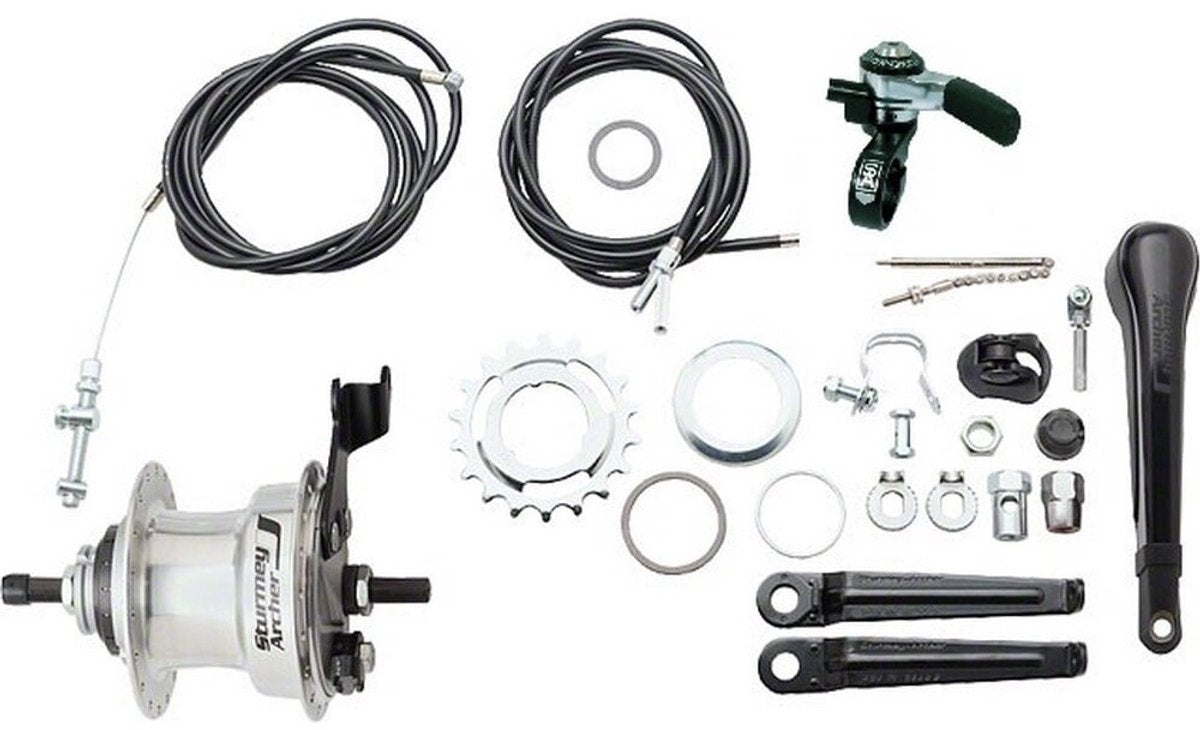 Gear Hub 3 Speed Sturmey Archer Summit X -RD3 Drum Brake - High Polish Aluminium