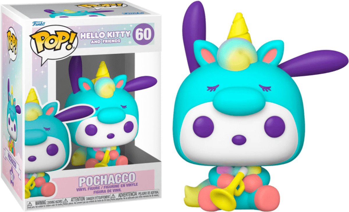 Funko-pop ! sanrio : hello kitty - pochacco (fête de la licorne)
