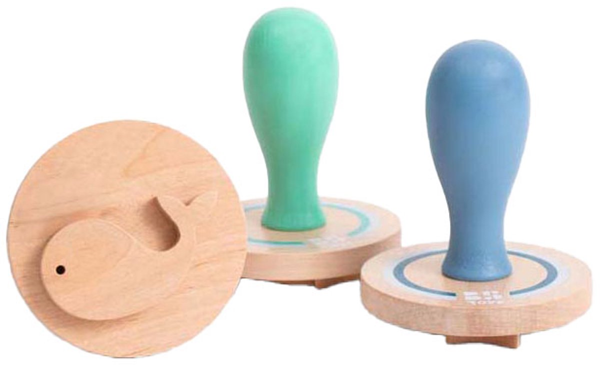 Tampons de sable Bs Toys - Jouets d'extérieur pour tout-petits - Bois FSC - Convient à partir de 18 mois