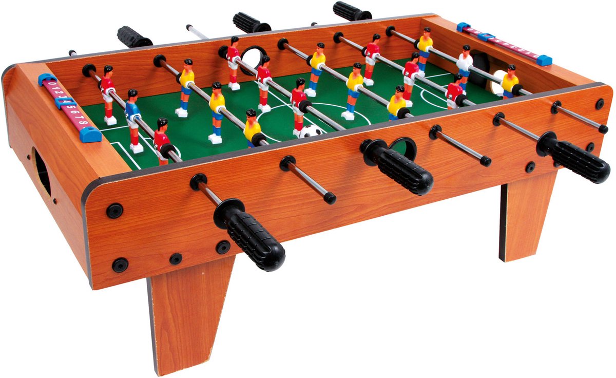 Petit pied table de bois football marron petit