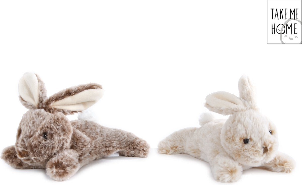 Peluche peluche Take me home - lapin couché, 22cm