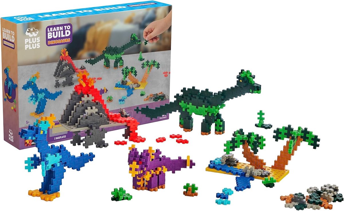 Plus plus apprendre à construire des dinosaures plus-plus : 600 pièces (3918)