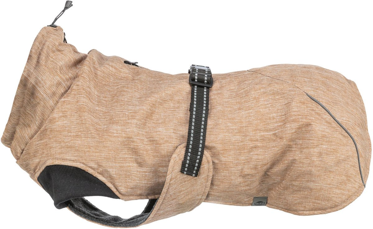 Manteau pour chien Trixie - déperlant, coupe-vent - 62 cm, doublure polaire, réflecteurs