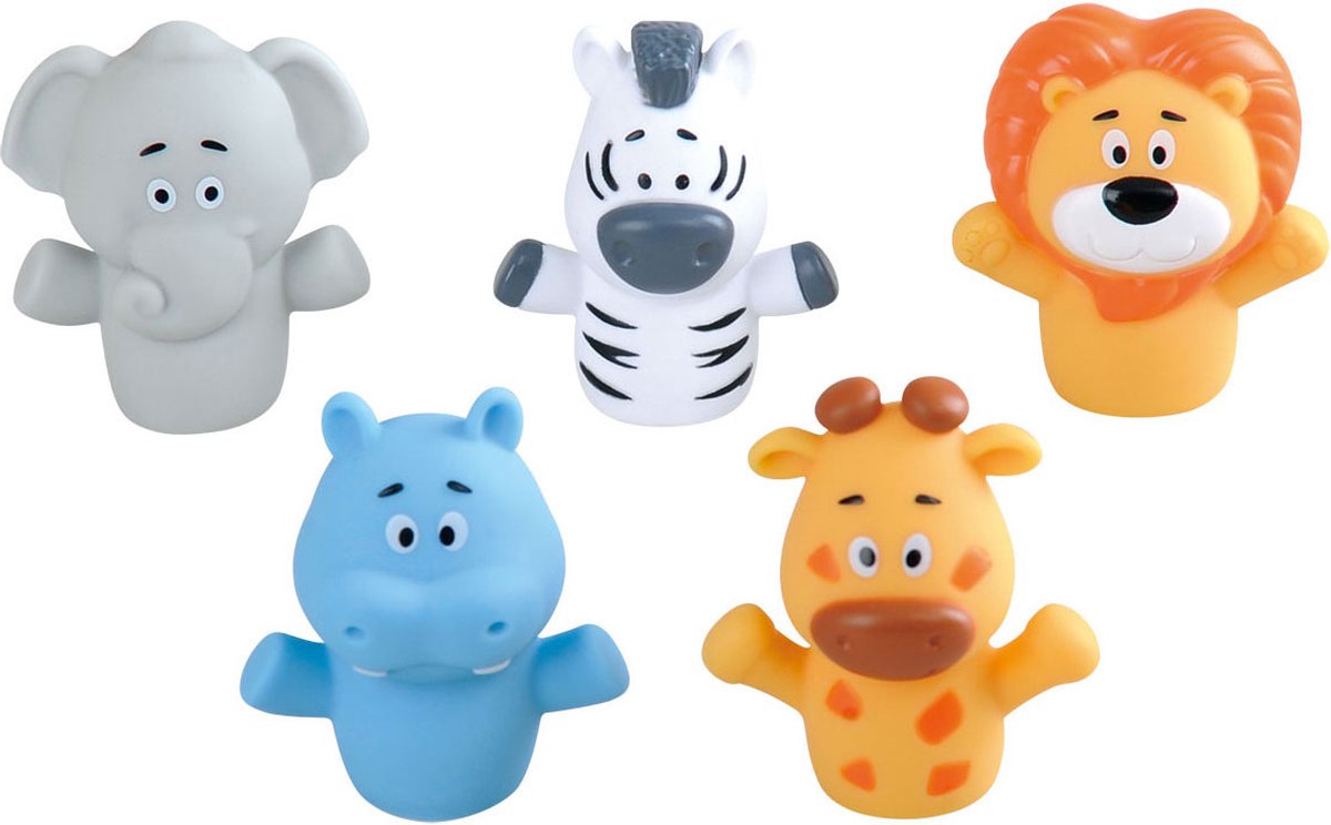 Playgo marionnettes à doigts safari sauvage - 5 pcs.