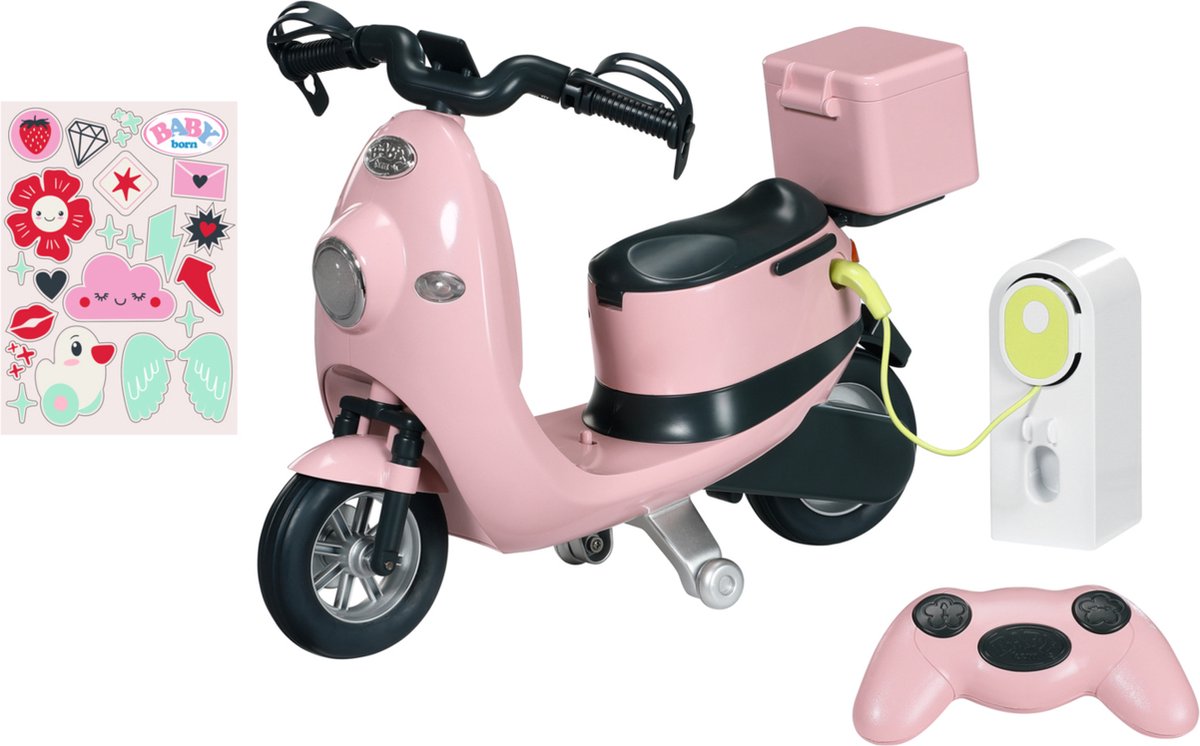 Trottinette électrique Baby Born - rose