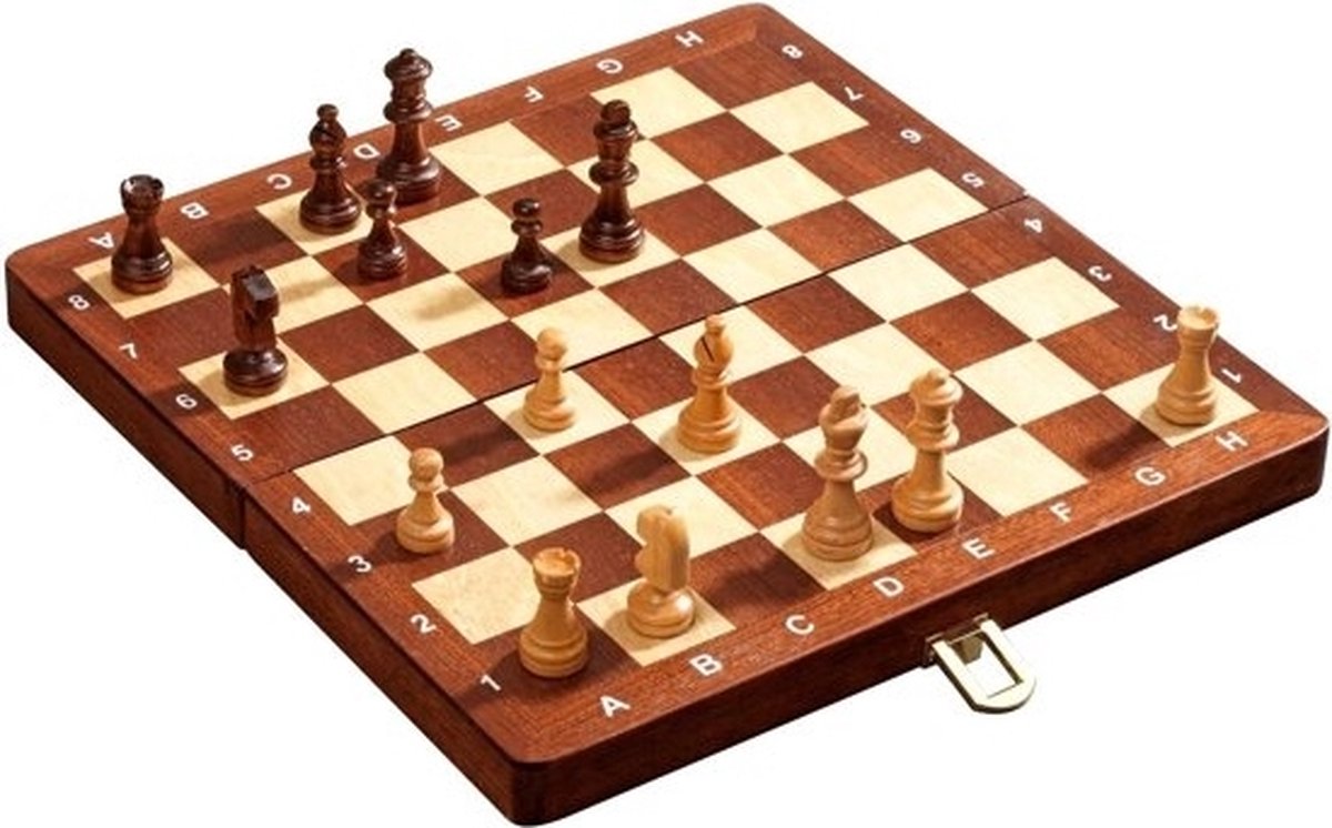 Cassette d'échecs de voyage Philos de luxe