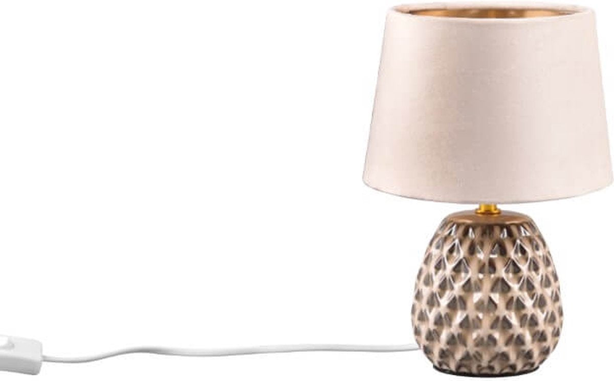 Rl vis ta lumière réalité ariana - lampe de table - beige - excl. 1x e14 40w